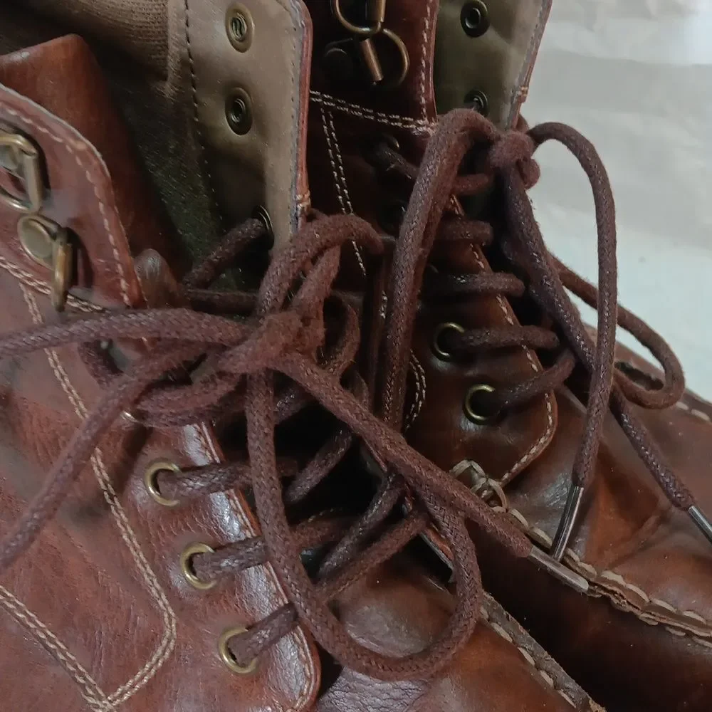 Arizona Jeans Co. Men's Brown Leather Boots Size 9M Preowned